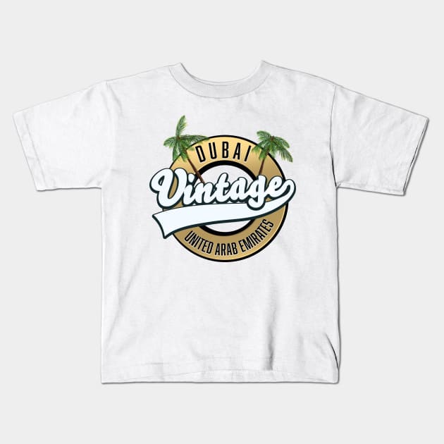 Dubai ,United Arab Emirates Kids T-Shirt by nickemporium1